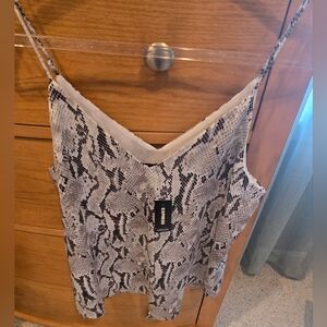 ❤️ NWT Express Snake Print Spaghetti Strap Camisole